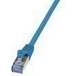 LogiLink CAT6A S/FTP Patchkabel AWG26 PIMF blau 0.50m