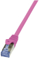 LogiLink CAT6A S/FTP Patchkabel AWG26 PIMF pink 2m