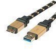 ROLINE GOLD USB 3.0 Kabel USB A - Micro B ST/ST 2.0 m