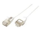 ROLINE U/FTP DataCenter Kabel (Kat.7) LSOH mit RJ45 Steckern (500 MHz) slim weiß 1.0 m: Kompaktes ROLINE DataCenter Kabel (Kat.7) mit RJ45 Steckern - 1.0 m, 500 MHz (weiß)