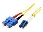 ROLINE LWL-Kabel Duplex Single Mode 9/125m OS2 LC/SC gelb 1 m