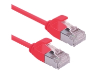 ROLINE U/FTP DataCenter Patchkabel Kat.6A (Class EA) LSOH slim rot 0.15 m