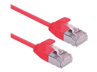 ROLINE U/FTP DataCenter Patchkabel Kat.6A (Class EA) LSOH slim rot 0.3 m