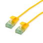 ROLINE RM UTP DataCenter Patchkabel Kat.6A (Class EA) - 5 m, slim, gelb