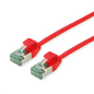 ROLINE RM U/FTP DataCenter Patchkabel Kat.6A (Class EA) - Slim Design, rot, 0,3 m