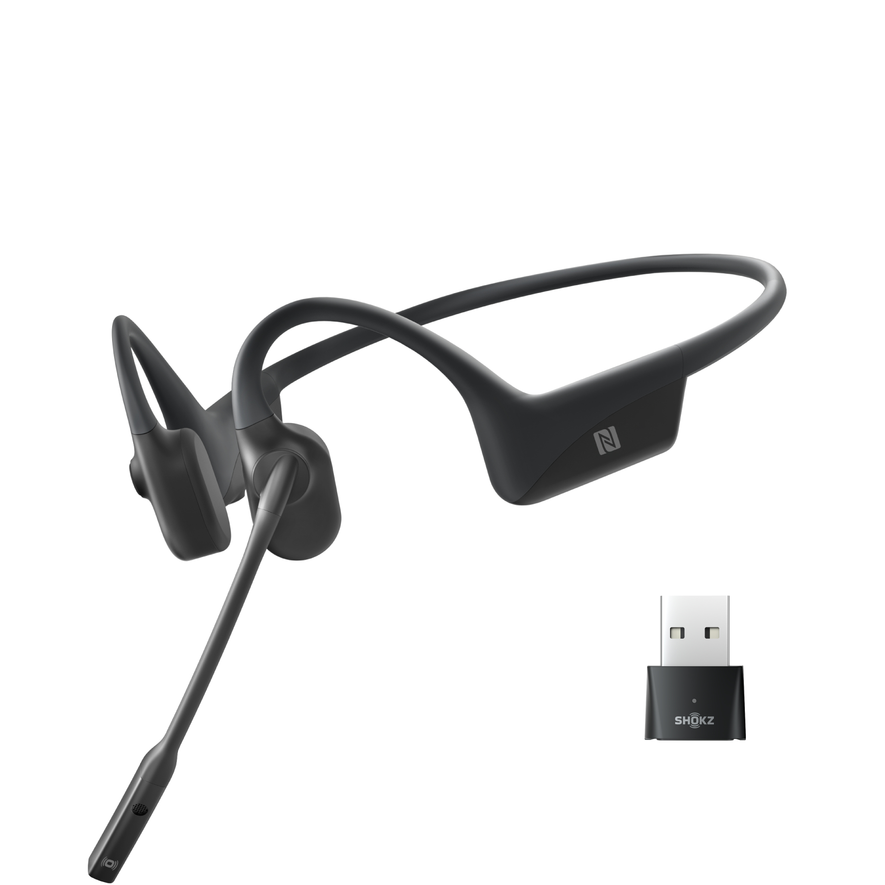 Shokz OpenComm UC Schwarz (USB-A Dongle)