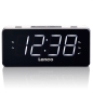 Lenco CR-18 Radiowecker mit 6 Zoll LED-Display (Wei)