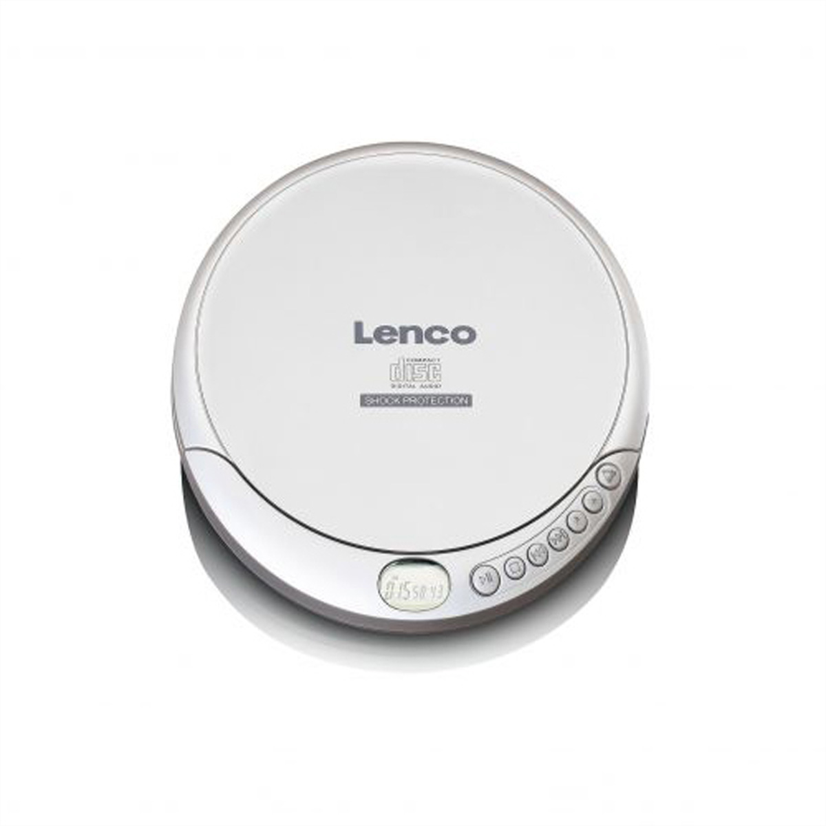 Lenco CD-201SI portabler CD Player/ Discman (Silber)